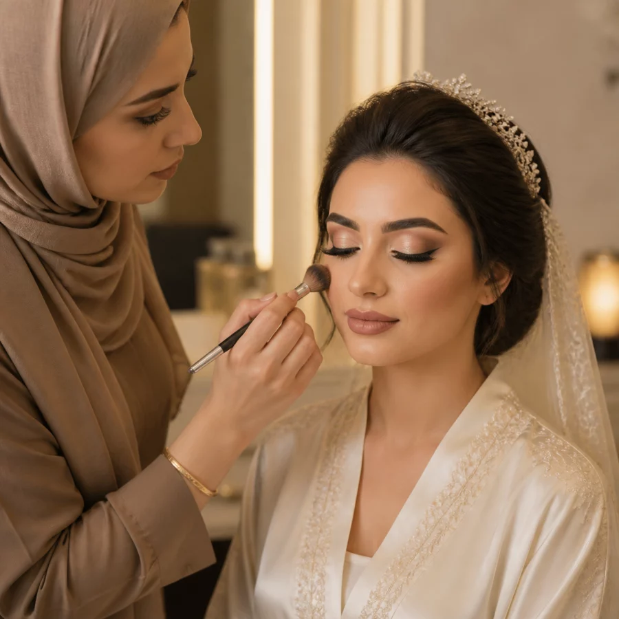 تجربة مكياج عروس